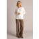 Yest gebreide trui met cut-out en wol - beige