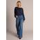 Yest high waist flared jeans - donkerblauw