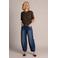 Yest high barrel jeans - donkerblauw