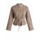Yest gestreepte blouse met ceintuur - bruin