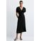 Mango midi zomerjurk - zwart