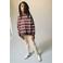 Mango Kids katoenen gestreepte sweater - bruin