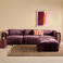 NOUS Living 3-zitsbank met hocker Kaia