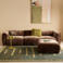 NOUS Living 3-zitsbank met hocker Kaia