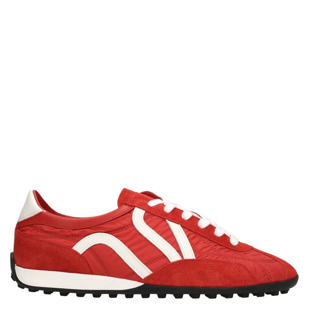 Rode dames Sacha suède sneakers - met veters