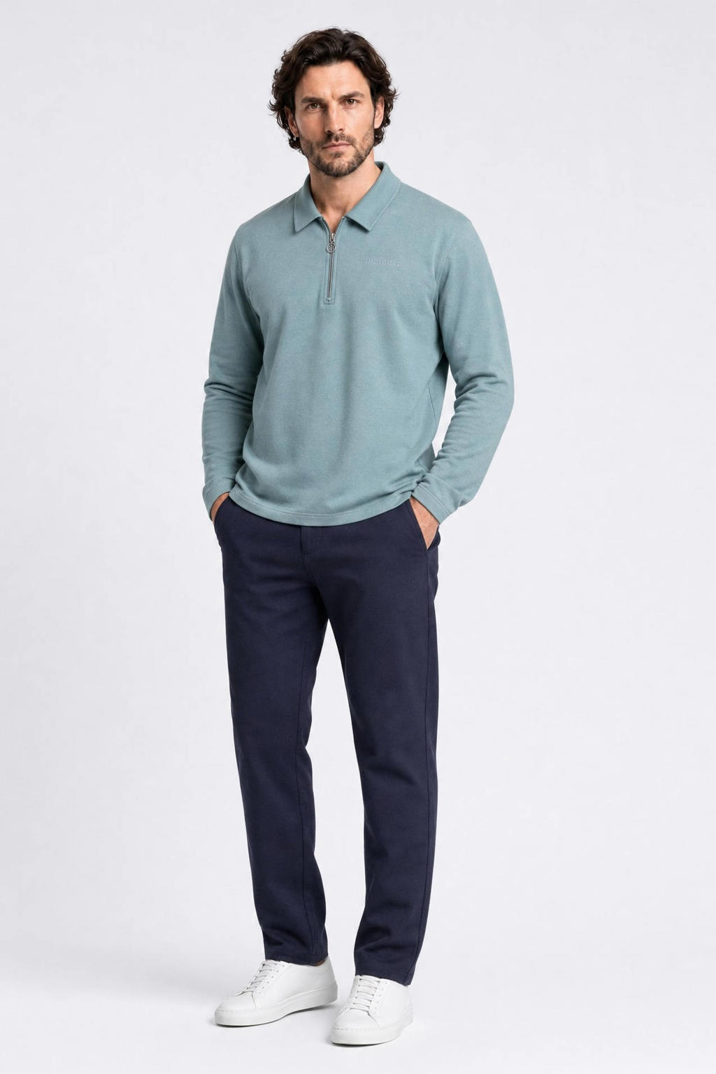 Indigold relaxed fit sweater - blauw