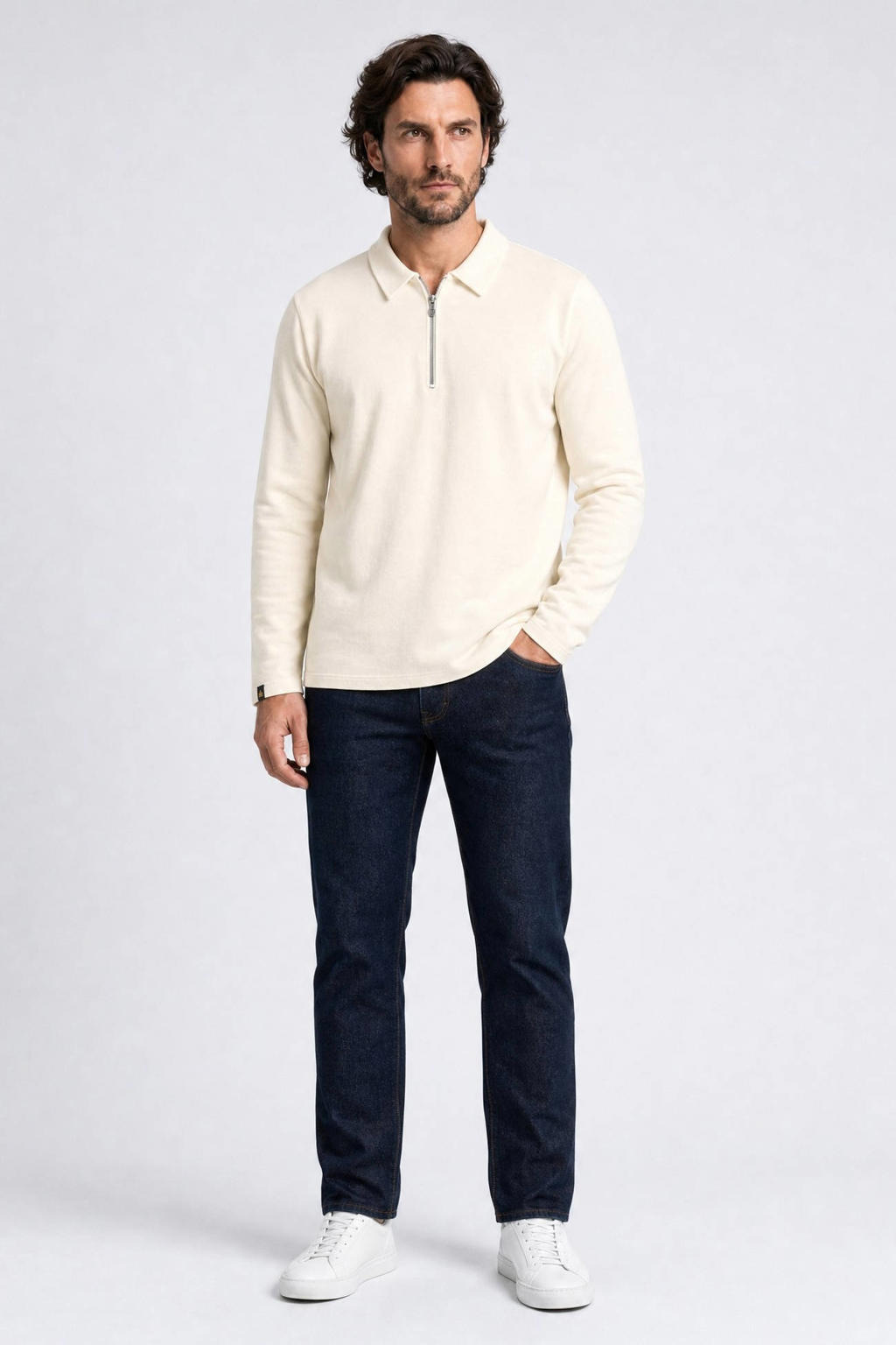 Indigold relaxed fit sweater - ecru