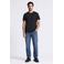 Indigold relaxed fit T-shirt met backprint - zwart