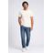 Indigold regular fit T-shirt met backprint - ecru