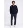 Indigold regular fit gebreide trui met wol - indigold navy