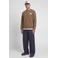 JACK & JONES regular fit sweater met logo - cocoa