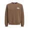 JACK & JONES regular fit sweater met logo - cocoa