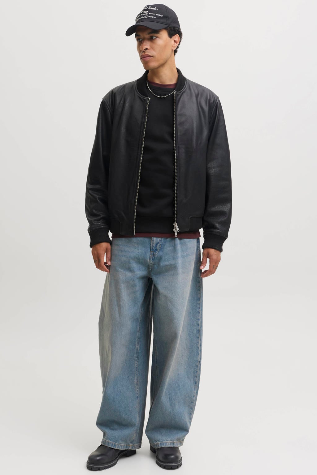 JACK & JONES regular fit sweater - zwart