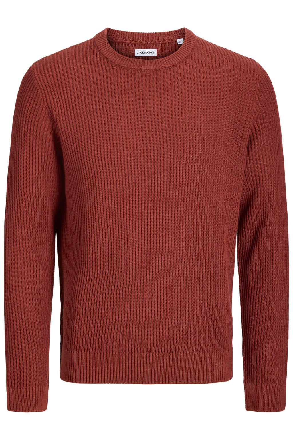 JACK & JONES regular fit gebreide trui - fired brick