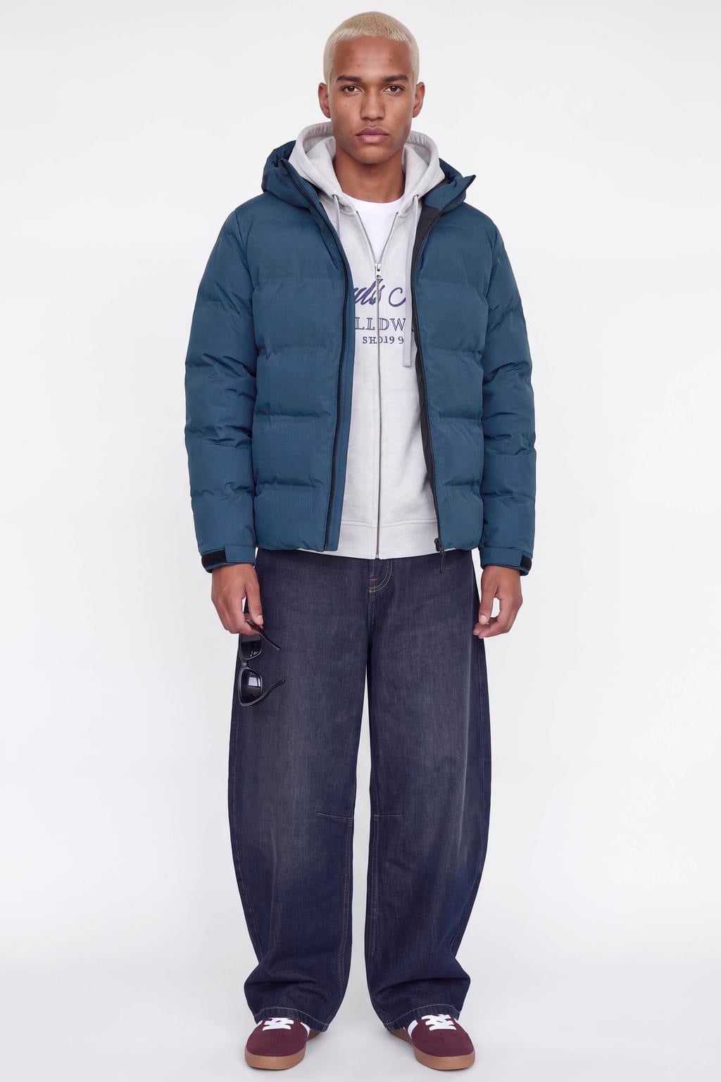 JACK & JONES pufferjas - blauw