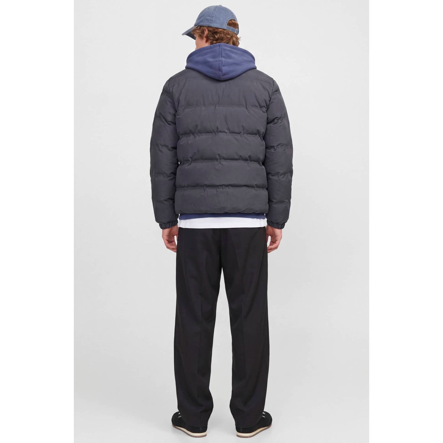 JACK & JONES pufferjas antraciet