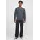 JACK & JONES regular fit longsleeve met logo - grijsblauw