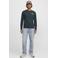 JACK & JONES regular fit longsleeve met logo - donkergroen
