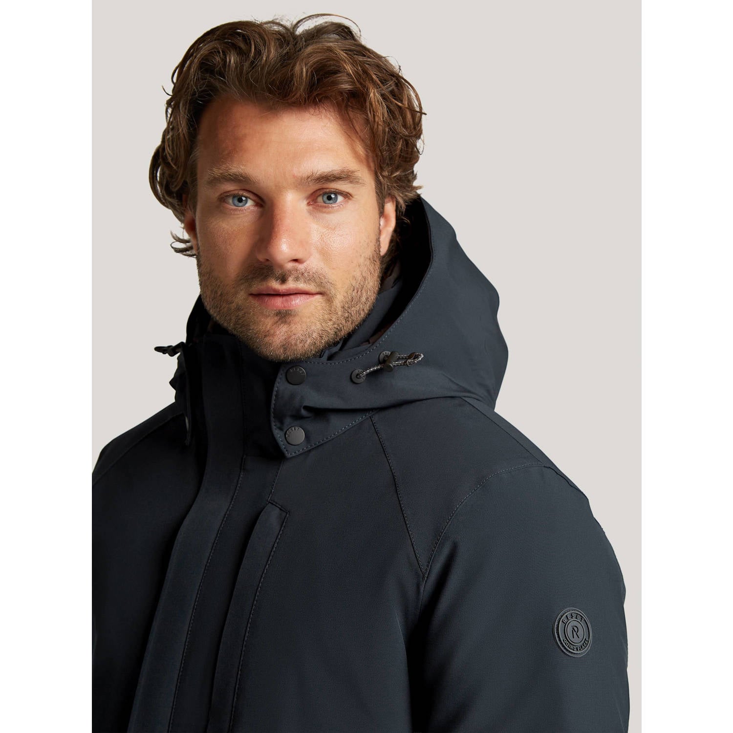 Reset winterjas donkerblauw