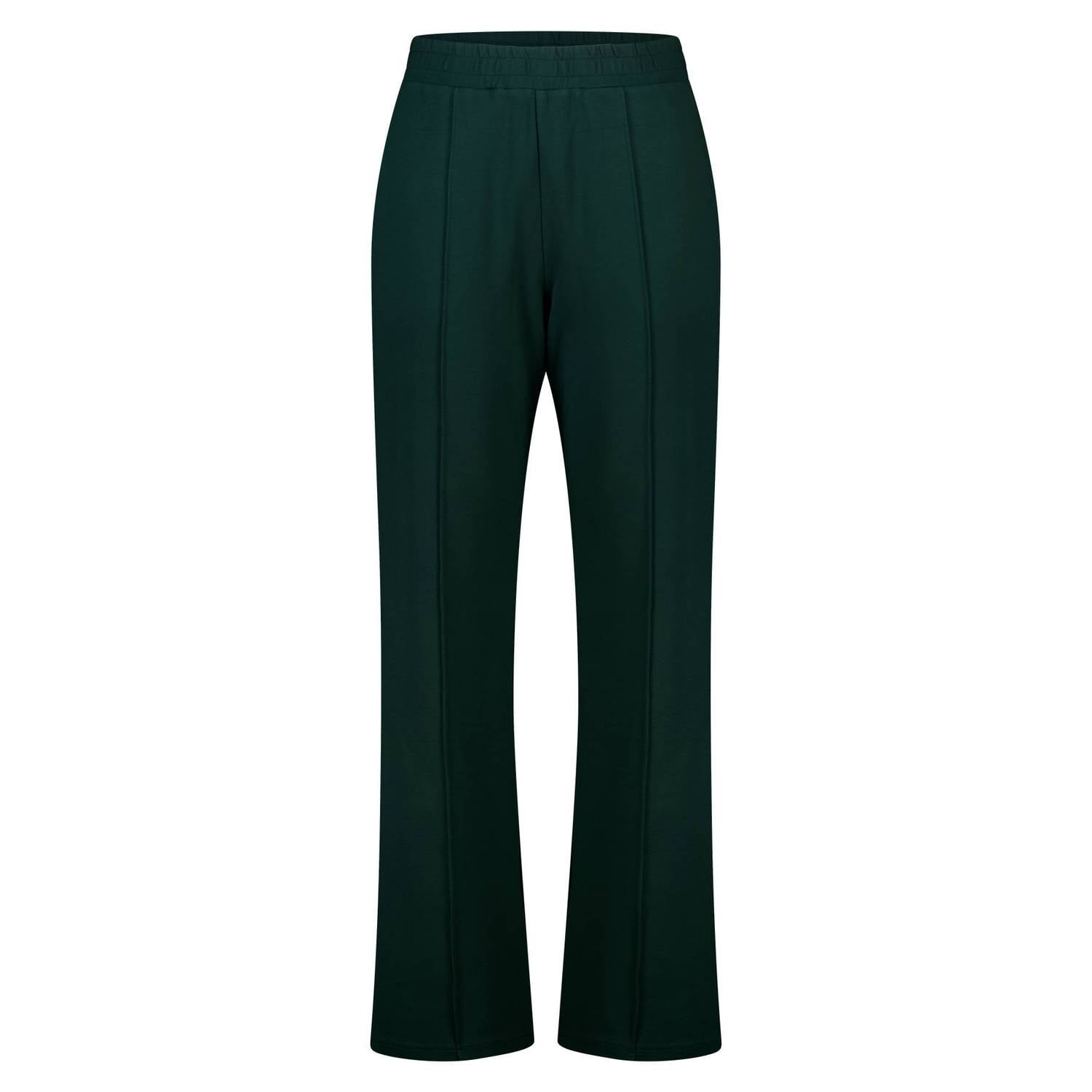 MS Mode wide leg pantalon donkergroen