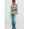 Mango geruite double breasted blazer - bruin