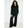 Mango double breasted blazer met ceintuur - zwart