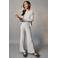 Mango Kids flared broek - grijs