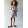 Mango Kids korte rok met ruches - lila