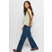 Mango Kids wide leg jeans - mediumblauw