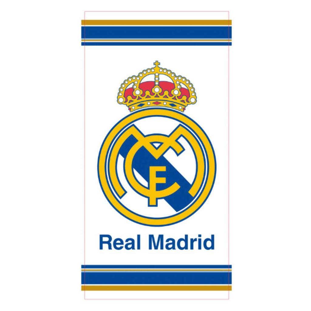 Official Fanwear Real Madrid Strandlaken Wit (70 x 140 cm)