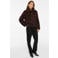 VILA imitatiebont faux fur jas - donkerbruin