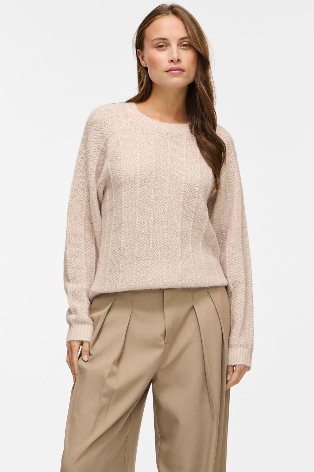 VILA gebreide trui - beige