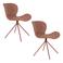 Zuiver OMG Eetkamerstoelen Terra/ Rood - Set van 2