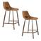 Dutchbone Franky Barkrukken 65 cm Cognac  - Set van 2