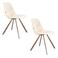 Dutchbone Franky Eetkamerstoelen Beige - Set van 2