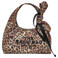 Marc Jacobs schoudertas The Sack met panterprint bruin