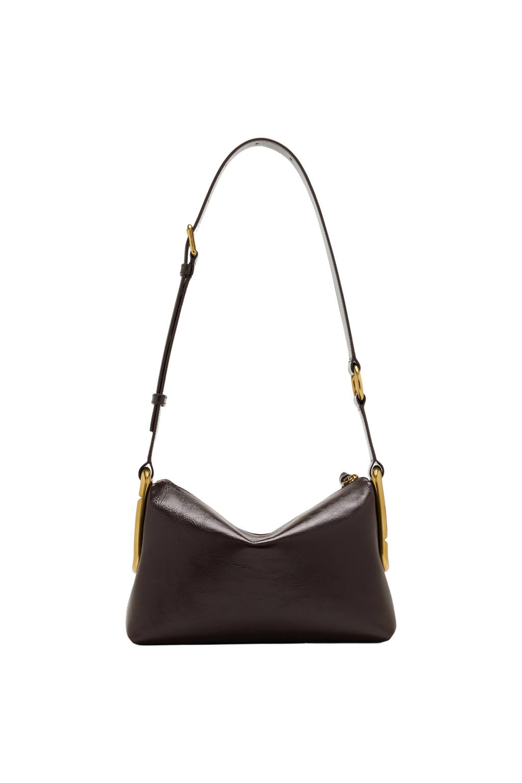 Marc Jacobs leren schoudertas Medium donkerbruin