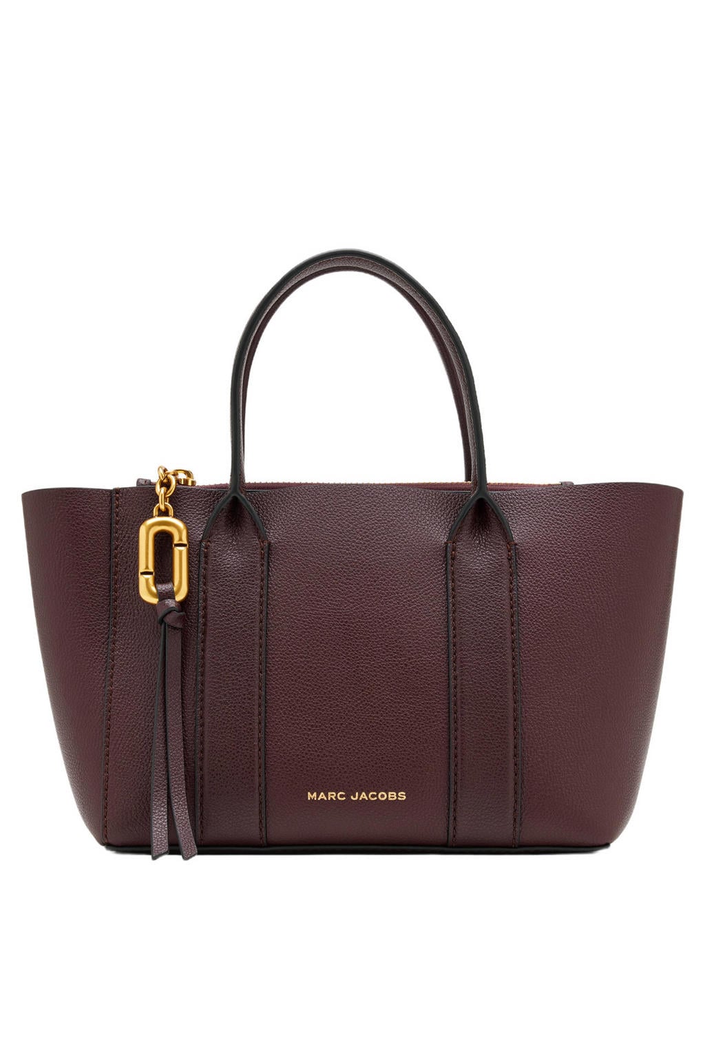 Marc Jacobs leren handtas Small Work Tote donkerrood