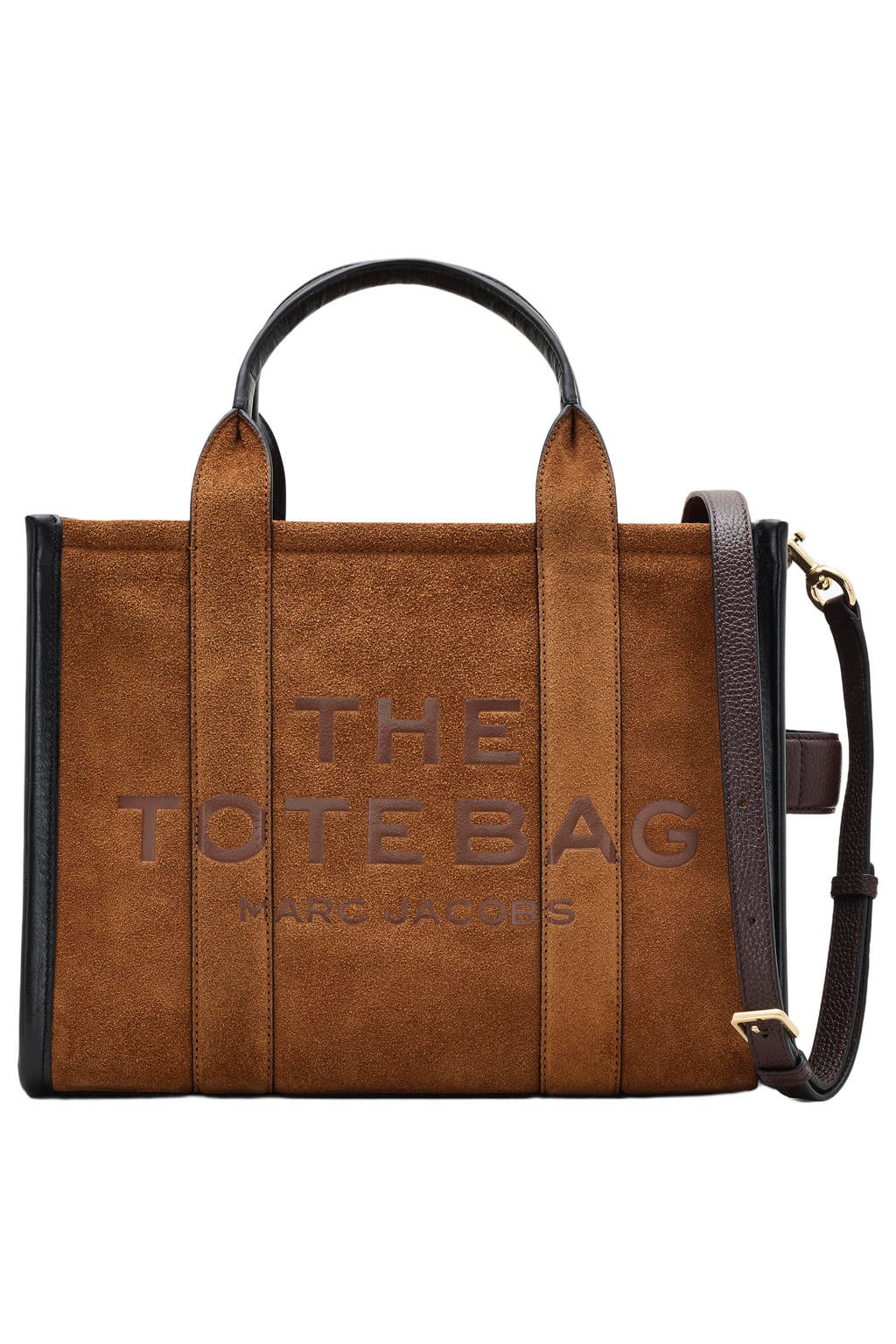 Marc Jacobs suede handtas The Medium Tote cognac