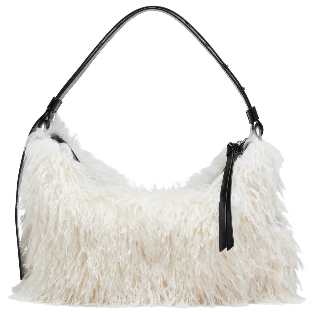 Marc Jacobs schoudertas van imitatiebont Large zwart