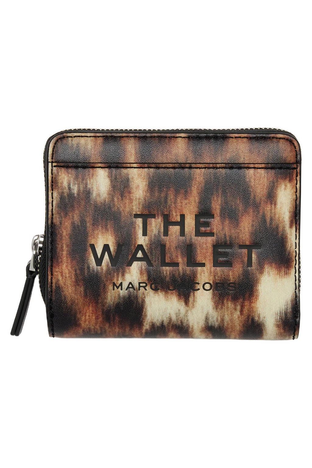 Marc Jacobs leren portemonnee The Mini Compact bruin