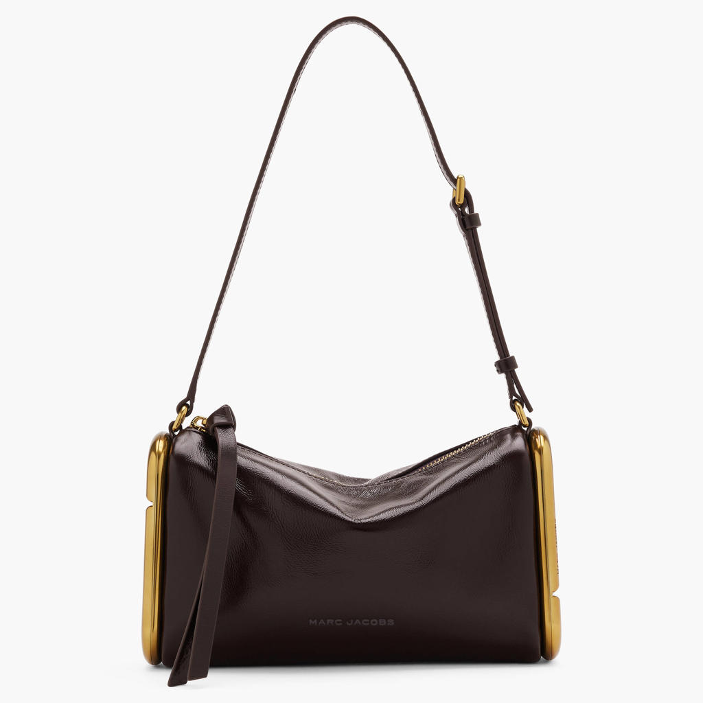 Marc Jacobs leren schoudertas Small donkerbruin