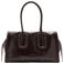 Marc Jacobs leren schoudertas City Tote donkerbruin