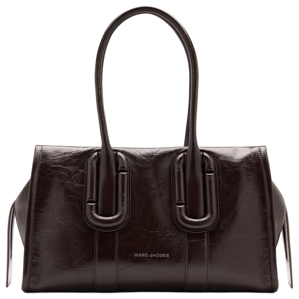 Marc Jacobs leren schoudertas City Tote donkerbruin