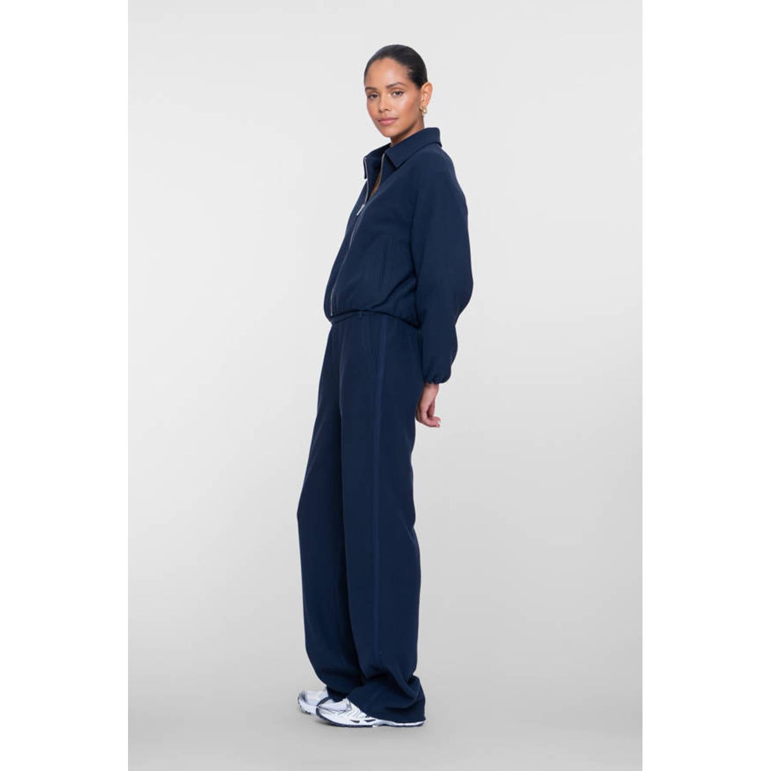 Geisha straight leg pantalon donkerblauw