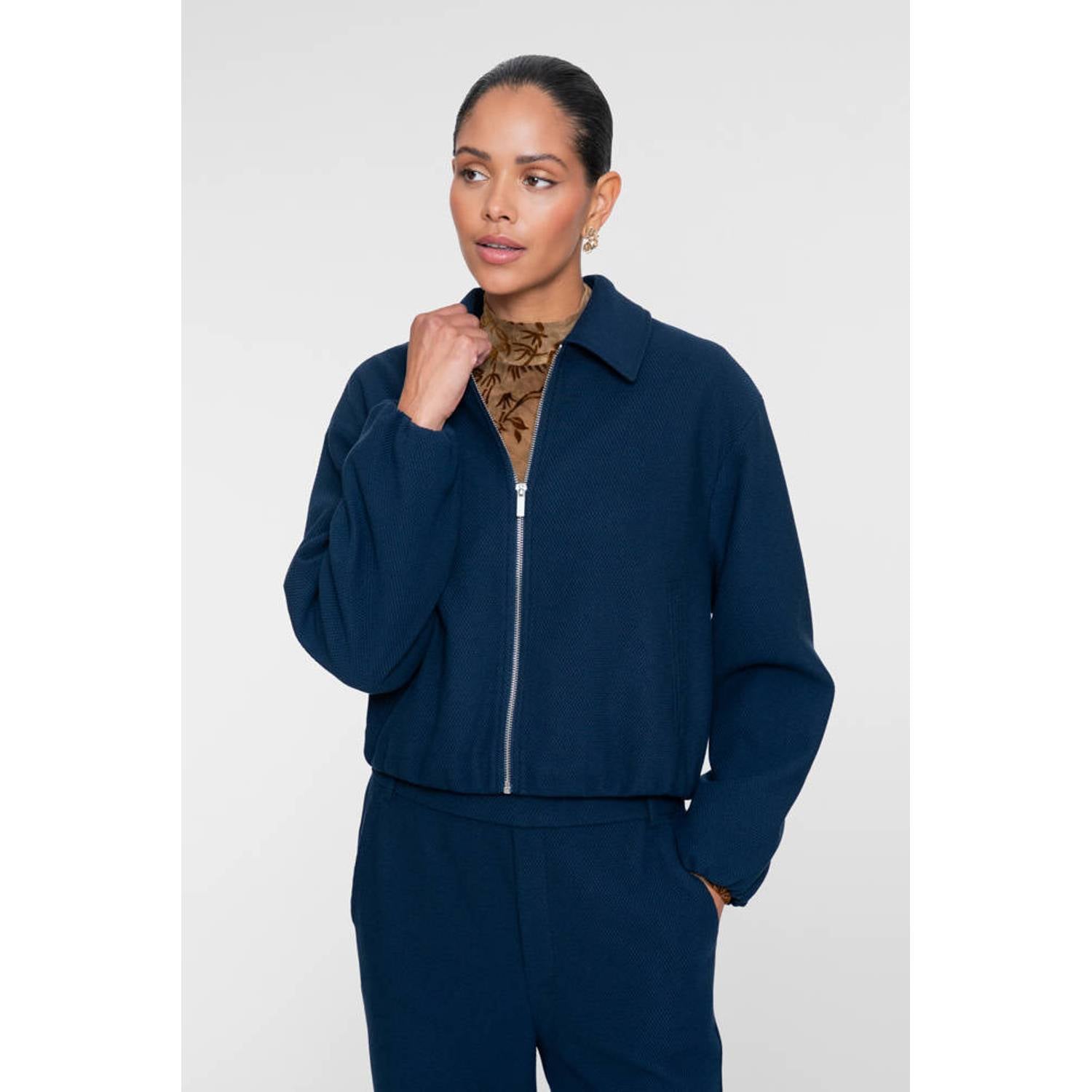 Geisha bomberjack donkerblauw