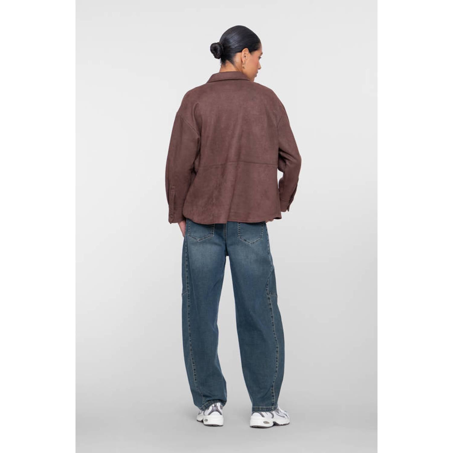 Geisha barrel jeans medium blue denim