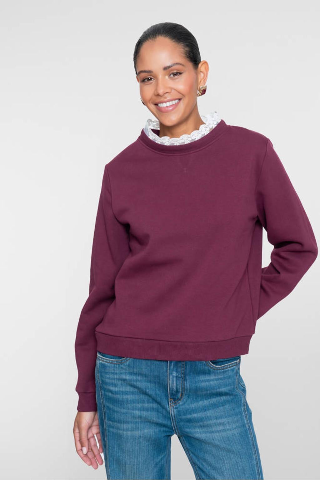 Geisha sweater - donkerrood