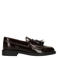 Manfield leren loafers met studs - bordeaux
