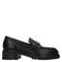 Manfield chunky leren loafers - zwart